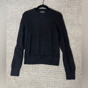 Rag & Bone 100% Cashmere Black Crew Neck Sweater